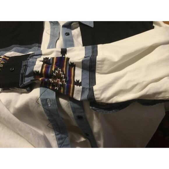 Vintage Western Style Size L Long Sleeve Button Up Country Tease By‎ Adobe Rose - Picture 3 of 5